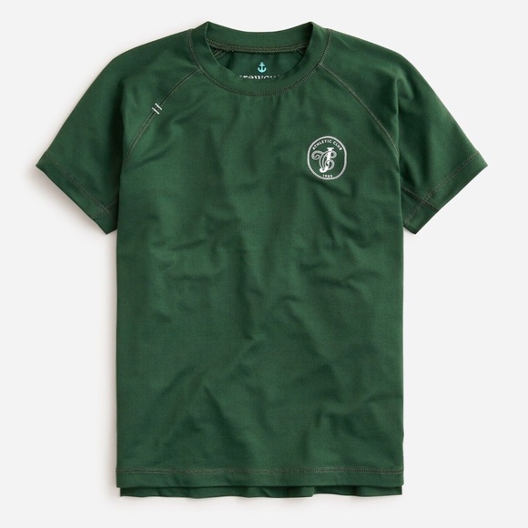 New CREWCUTS Boys Size XXS (2-3) Relaxed Active Graphic T-shirt in Cool Palm - Picture 1 of 4